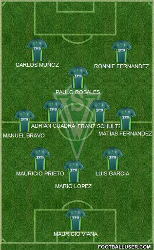 CD Santiago Wanderers S.A.D.P. football formation