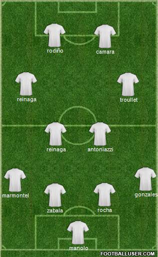 Euro 2016 Team 4-2-1-3 football formation