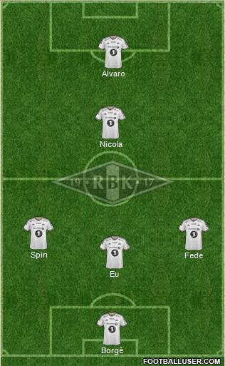 Rosenborg BK 3-4-3 football formation