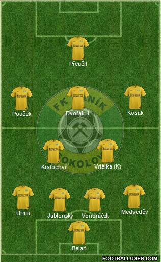 Sokolov 4-2-3-1 football formation