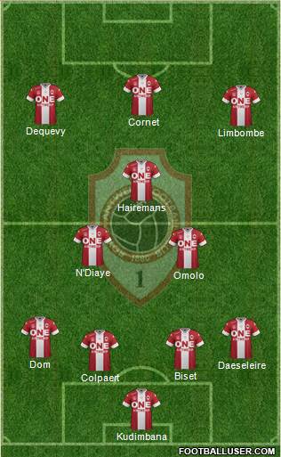 R Antwerp FC 5-3-2 football formation