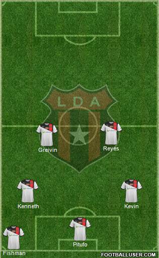 Liga Deportiva Alajuelense 3-5-2 football formation