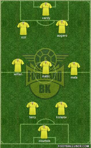 BK Forward 3-5-1-1 football formation