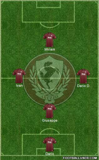 Arezzo football formation