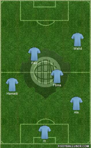 A Rio Negro C (AM) 4-1-3-2 football formation