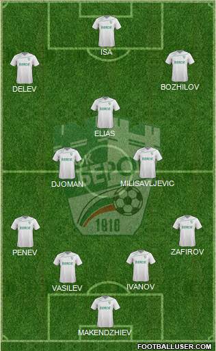 Beroe (Stara Zagora) 4-2-3-1 football formation