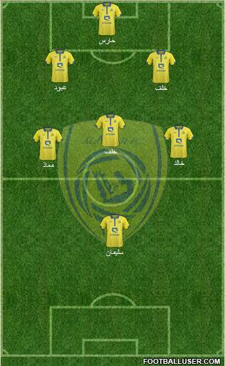 Al-Nassr (KSA) 5-4-1 football formation