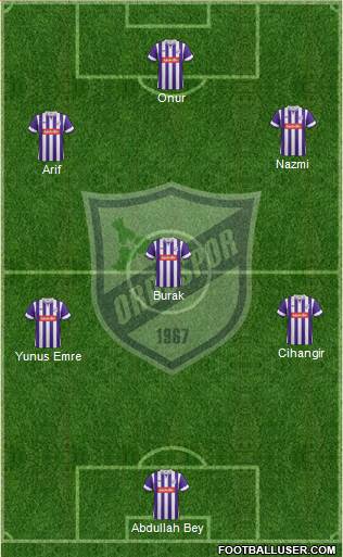 Orduspor football formation