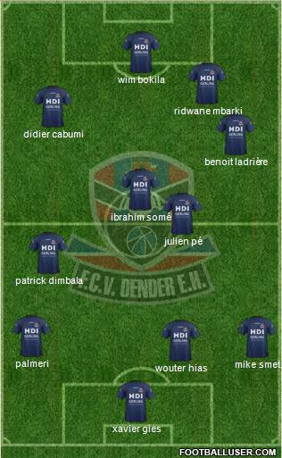 FCV Dender E.H. football formation