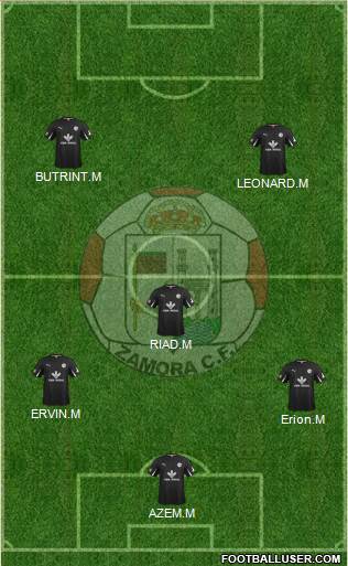 Zamora C.F. 4-4-1-1 football formation