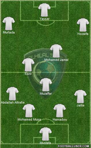 Al-Hilal (KSA) 4-3-2-1 football formation