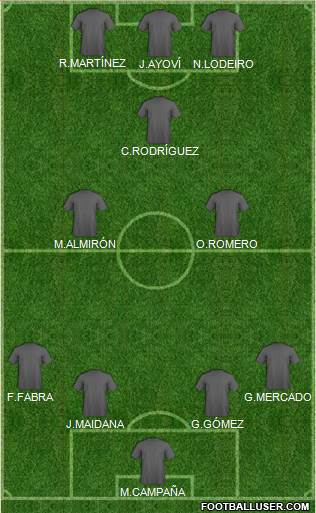 Euro 2016 Team 4-2-1-3 football formation
