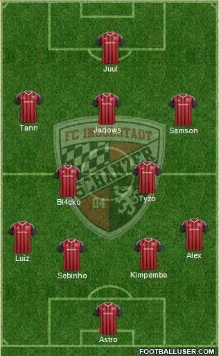 FC Ingolstadt 04 4-2-3-1 football formation