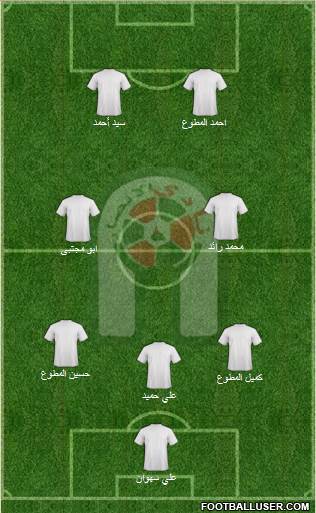 Al-Ansar (KSA) 3-4-3 football formation