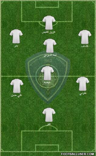 Widad Amel de Tlemcen 4-3-3 football formation