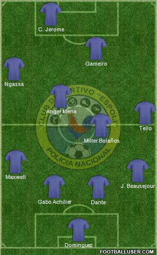 CD Espoli 4-4-2 football formation