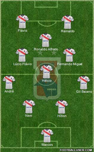 Paraná C 4-4-2 football formation