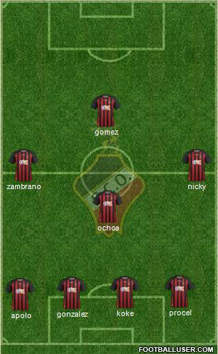 Sporting Clube Olhanense 4-1-2-3 football formation