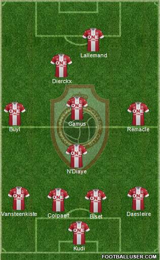 R Antwerp FC 4-4-1-1 football formation