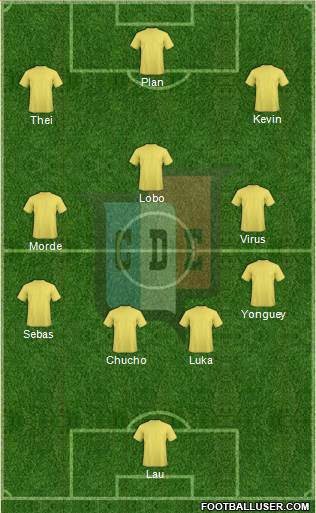 Social Español 4-3-3 football formation