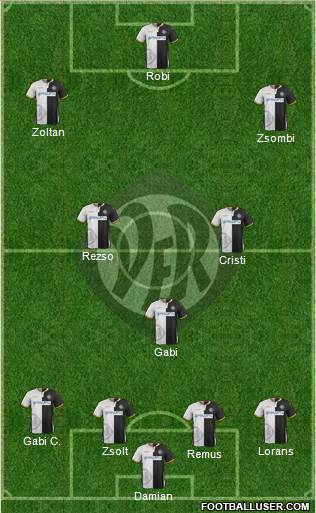 VfR Aalen 4-3-3 football formation