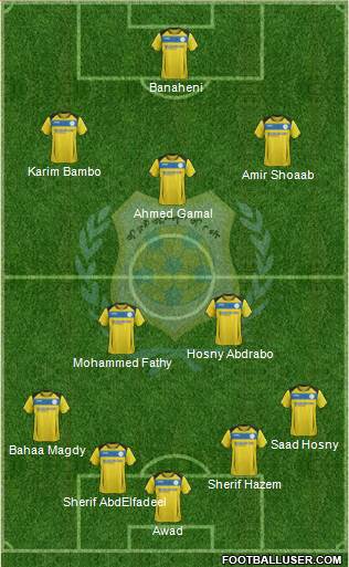 Ismaily Sporting Club 4-3-2-1 football formation