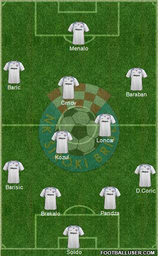 NK Siroki Brijeg 4-2-3-1 football formation