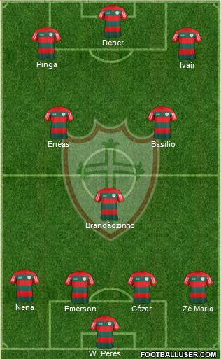 A Portuguesa D football formation