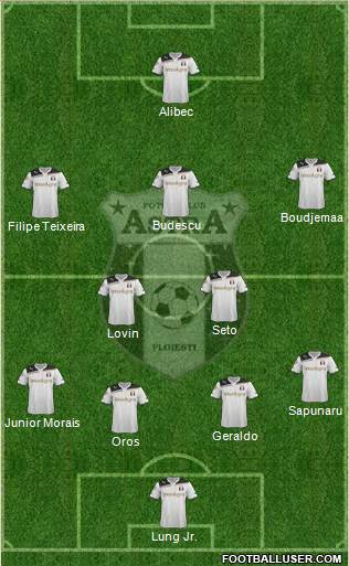CSM FC Ploiesti 4-1-3-2 football formation