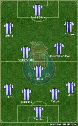 Futebol Clube do Porto - SAD 4-3-3 football formation