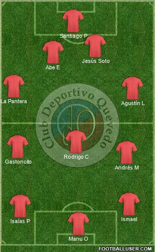 CD Quevedo 4-3-3 football formation