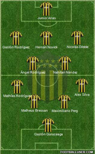 Club Atlético Peñarol 4-2-3-1 football formation