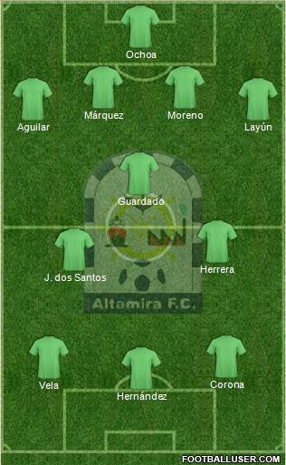 Club Altamira F.C. 4-2-3-1 football formation