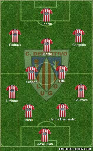C.D. Lugo 5-3-2 football formation