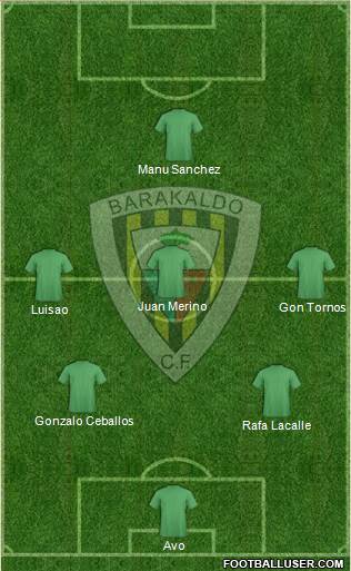 Barakaldo C.F. 5-4-1 football formation