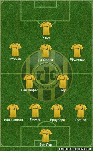 Roda JC 4-2-2-2 football formation