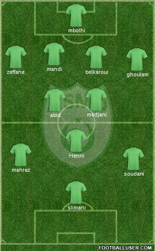 Association Sportive Madinet Oran 4-2-3-1 football formation