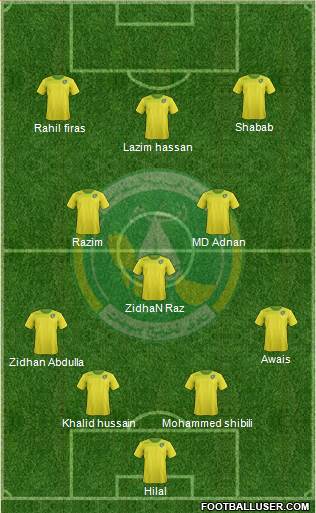 Al-Khaleej (KSA) 4-3-3 football formation