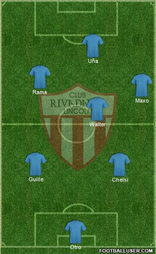 Rivadavia 3-4-3 football formation