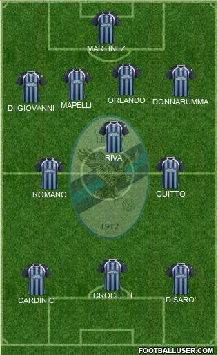 Lecco 4-3-3 football formation