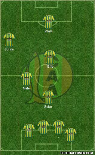 Aldosivi 3-5-2 football formation