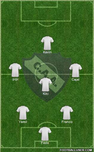 Alvarado 3-4-2-1 football formation