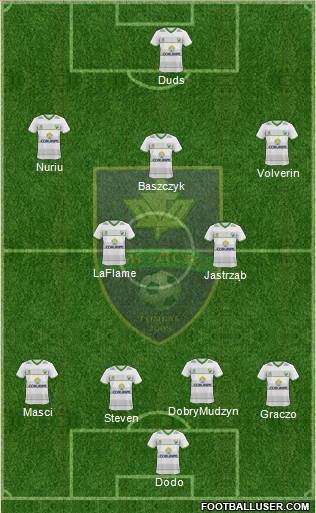 DSK Gomel 4-4-1-1 football formation