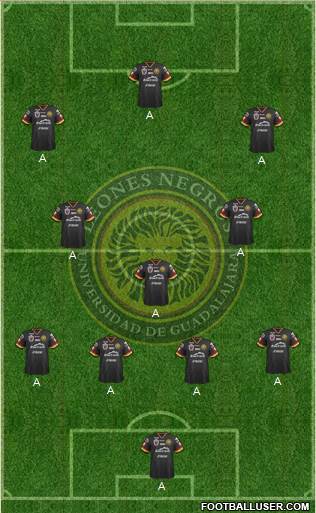 Club Universidad de Guadalajara football formation