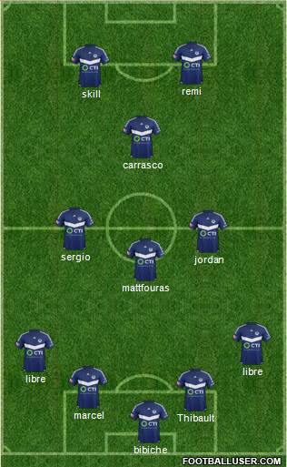 Melbourne Victory FC 4-3-1-2 football formation