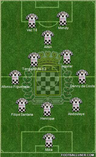 Boavista Futebol Clube - SAD 3-5-2 football formation