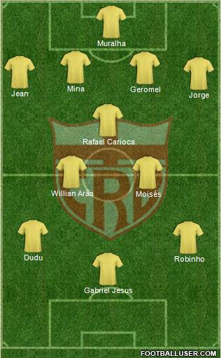 CR Brasil 4-1-4-1 football formation
