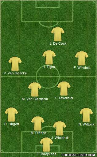 Fifa Team 4-5-1 football formation