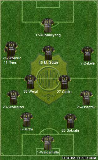 Olimpo de Bahía Blanca 4-2-3-1 football formation