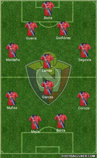 CD El Nacional 4-4-2 football formation